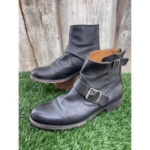 FRYE Ankle Boots Black Leather 7B